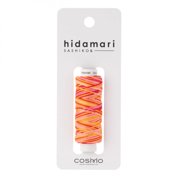 Lecien Cosmos Hidamari Variegated Sashiko Tequila Sunrise