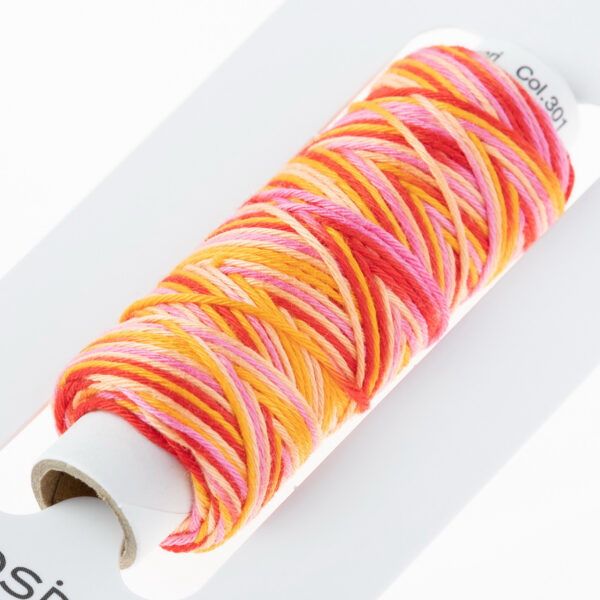 Lecien Cosmos Hidamari Variegated Sashiko Tequila Sunrise - Image 3