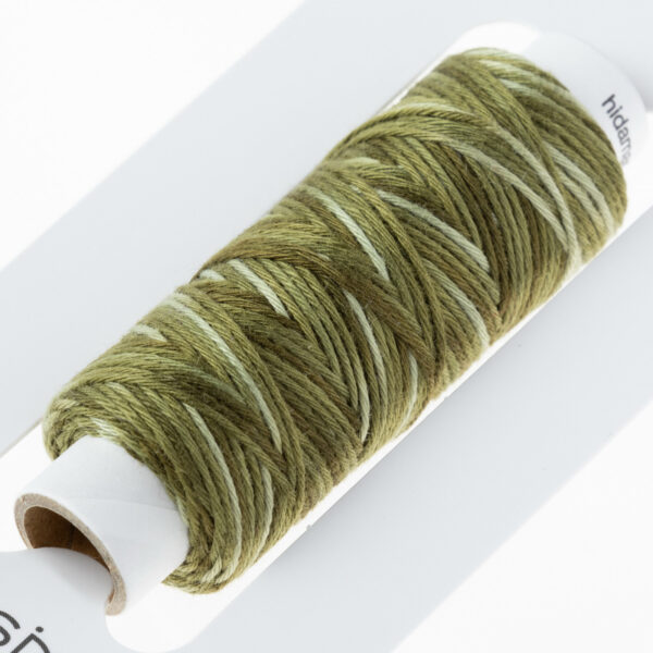 Lecien Cosmos Hidamari Variegated Sashiko Forest Moss - Image 3