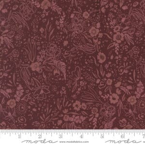 Moda Fabrics Fancy That Design House & Co. Forage, Found, & Hand Me Down Field of Fancy Merlot