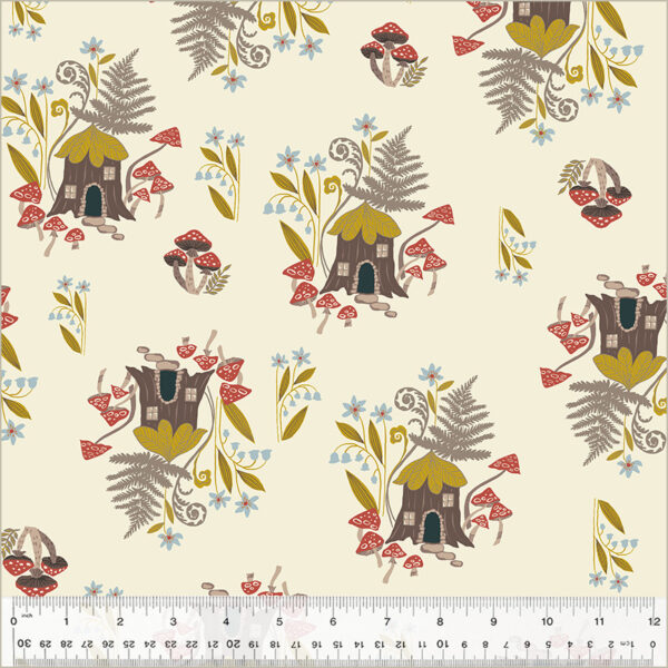 Windham Fabrics Jennifer Moore / Monaluna Under the Canopy Under the Ferns Ivory