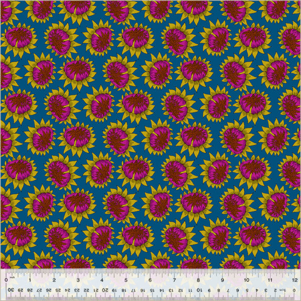 Windham Fabrics Sally Kelly Twilight Sunny Royal