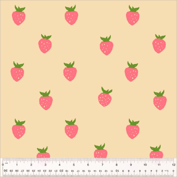 Windham Fabrics Heather Ross 108″ Quilt Back Meadows Berry Ecru