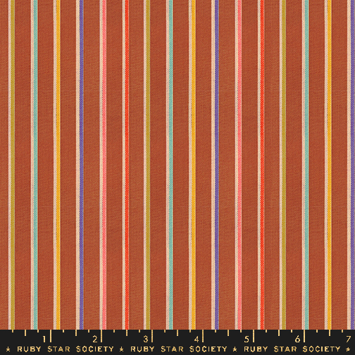 Warp & Weft Lucky: Sketch Stripe in Maple Warp & Weft Lucky: Sketch Stripe in Maple