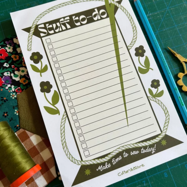 Cotton & Ochre Stuff to-do Notepad - Image 2
