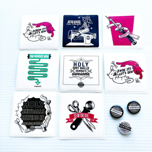 Sew Hard Sew Straight Sticker - Image 3