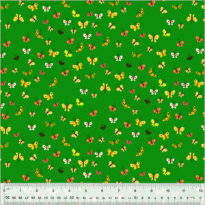 Windham Fabrics Heather Ross Studio Edit Butterflies Green