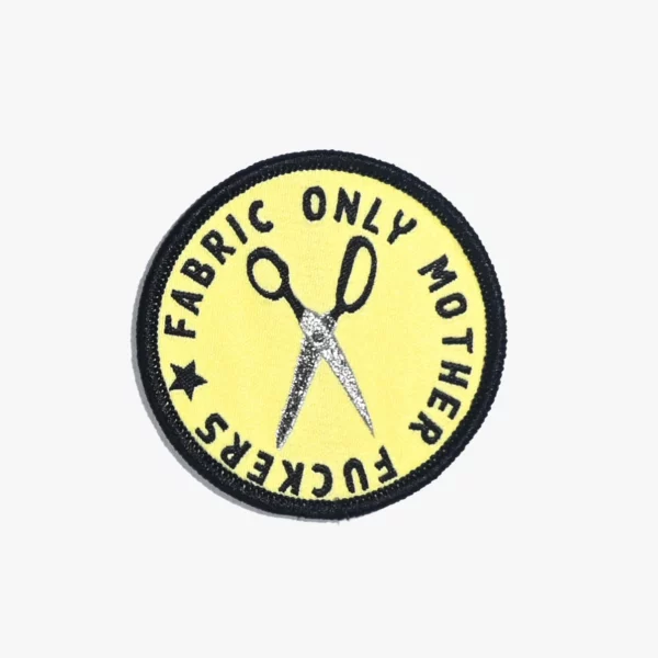 Kylie and the Machine "Fabric Only M*ther F*ckers" Iron On Patch - Image 2