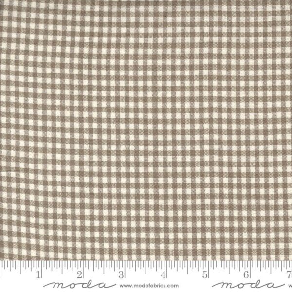 Moda Fabrics French General Woven Gingham 1/8" Stone Pearl