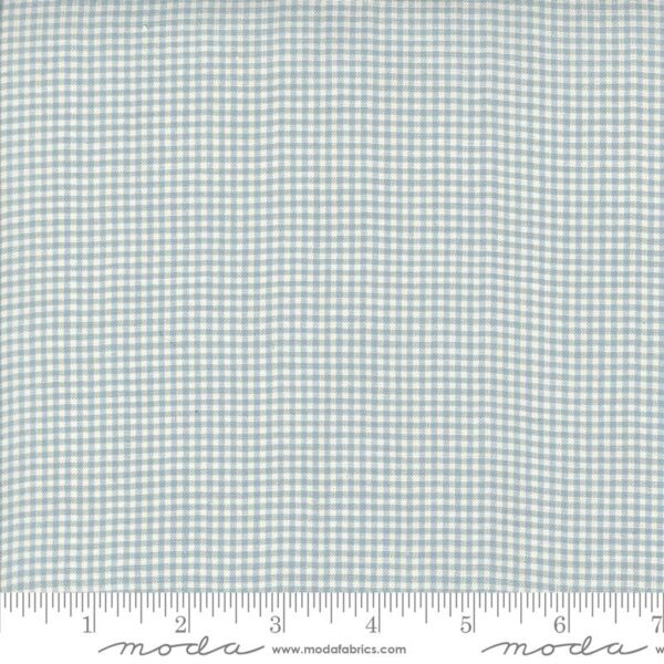 Moda Fabrics French General Woven Gingham 1/16" Blue Pearl
