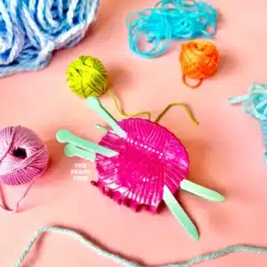 The Peach Fuzz Yarn Crafts Knitting Needles Hair Claw