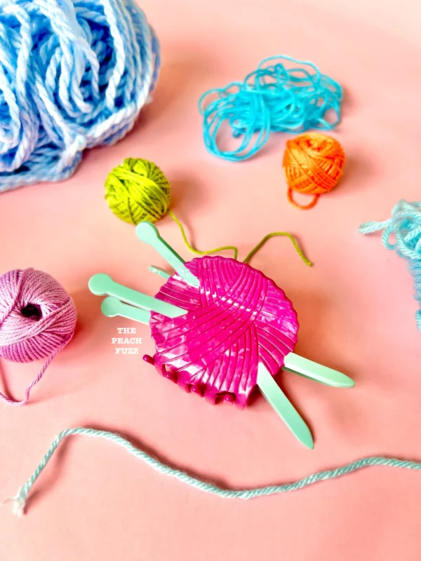 The Peach Fuzz Yarn Crafts Knitting Needles Hair Claw