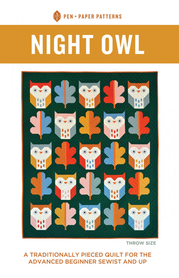 Pen + Paper Patterns Night Owl Quilt Pattern