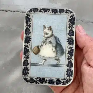 Firefly Notes Delft Kitty Notions Tin Large