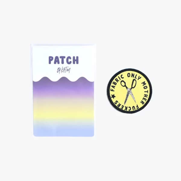 Kylie and the Machine "Fabric Only M*ther F*ckers" Iron On Patch - Image 3