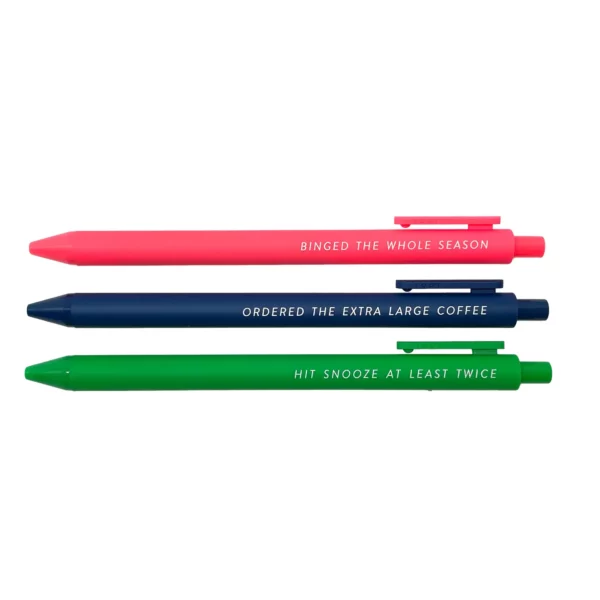 Tiny Hooray Getting Through the Day Pen Set