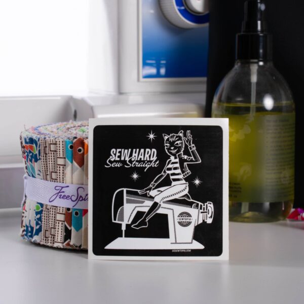 Sew Hard Sew Straight Sticker - Image 2