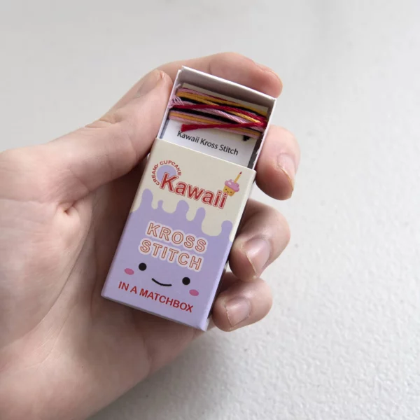 Marvling Bros Kawaii Cross Stitch Cup Cake Perfect In a Matchbox