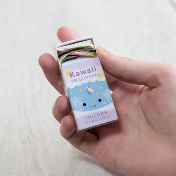 Marvling Bros Kawaii Cross Stitch Unicorn In a Matchbox
