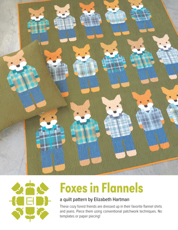 Elizabeth Hartman Foxes in Flannels Pattern.