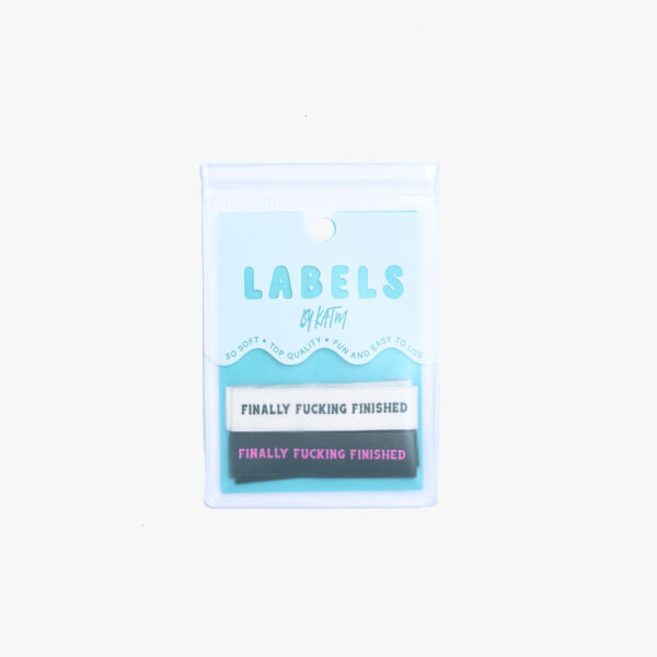 Kylie And The Machine Finally Fucking Finished Woven Label
