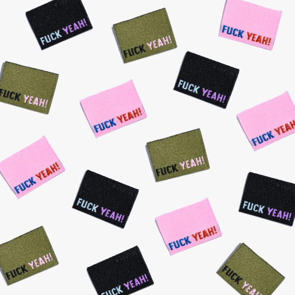 Kylie And The Machine fuck Yeah! Woven Label - Image 3