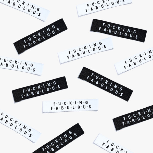 Kylie And The Machine fucking Fabulous Woven Label - Image 3