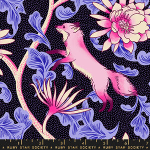Ruby Star Society Sarah Watts Glow Garden Fox Bloom Black