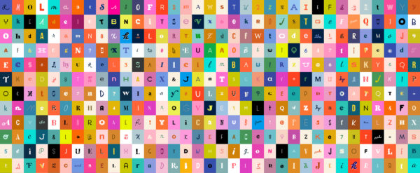 Ruby Star Society Collaborative Selvedge Letters Multi