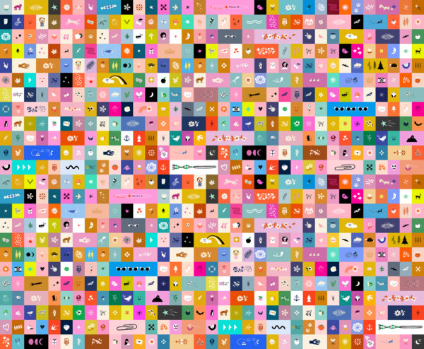 Ruby Star Society Collaborative Selvedge Icons Multi