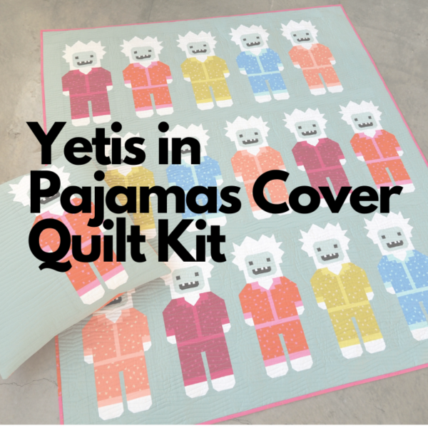 Elizabeth Hartman Yetis in Pajamas Cover Quilt Kit