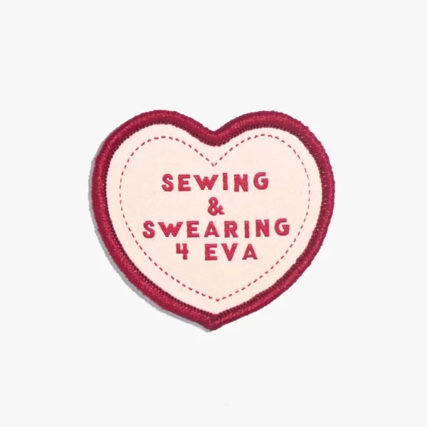 Kylie and the Machine "Sewing & Swearing 4 Eva" Iron On Patch - Image 2