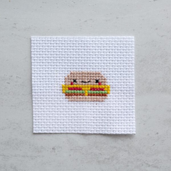 Marvling Bros Kawaii Cross Stitch Burger Perfect In a Matchbox - Image 3