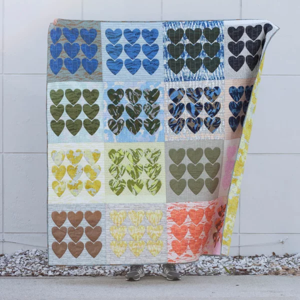 Carolyn Friendlander Hearts Acrylic Template with 1/8" Seam Allowance - Image 3