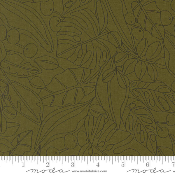 Moda Fabrics Alli K Designs Botany Greenery Monstera