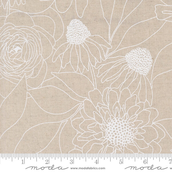 Moda Fabrics Alli K Designs Botany Outlines Mochi Linen Paper