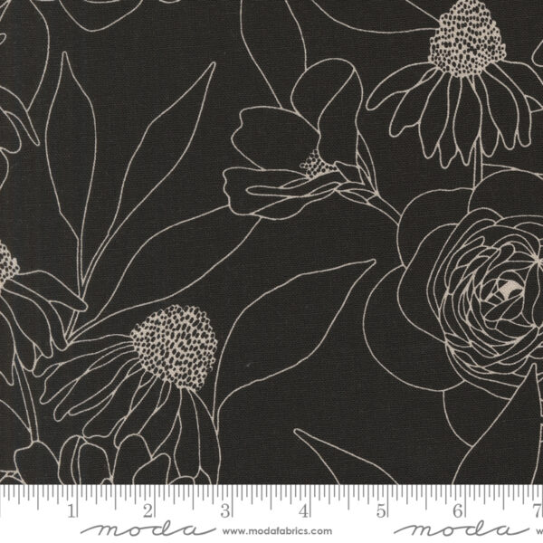 Moda Fabrics Alli K Designs Botany Outlines Mochi Linen Ink
