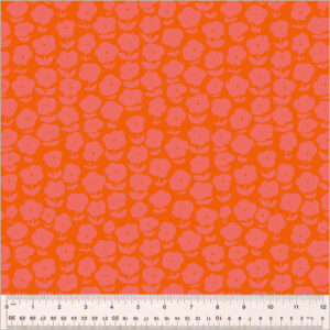 Windham Fabrics Heather Ross Ruby and Bee Blenders Puffy Daisy Capsicum