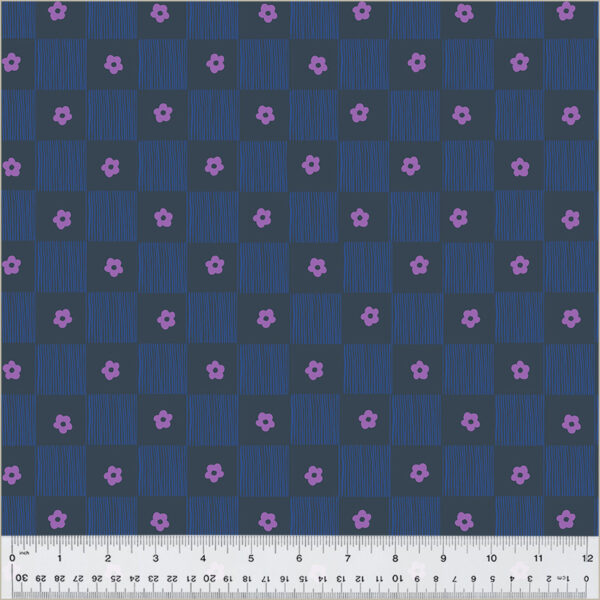Windham Fabrics Heather Ross Ruby and Bee Blenders Footpath Indigo