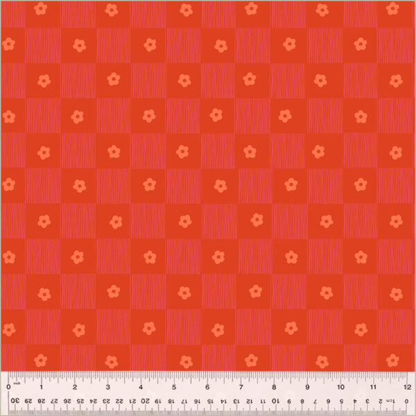 Windham Fabrics Heather Ross Ruby and Bee Blenders Footpath Rose