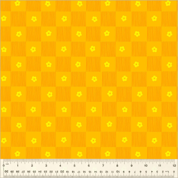 Windham Fabrics Heather Ross Ruby and Bee Blenders Footpath Sunshine