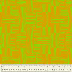 Windham Fabrics Heather Ross Ruby and Bee Blenders Woven Avocado Turmeric