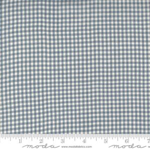 Moda Fabrics French General Woven Gingham 1/16th Woad Pearl