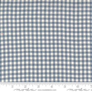 Moda Fabrics French General Woven Gingham 1/8th Woad Pearl