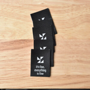 Sewtopia It's Fine, Everything is Fine Woven Labels