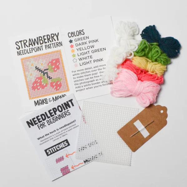 Make & Mend Strawberry Patch Needlepoint Kit