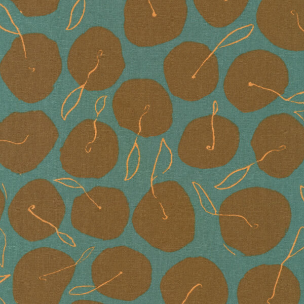 Robert Kaufman Fabrics Anna Graham Orchard Run Apples Ocean