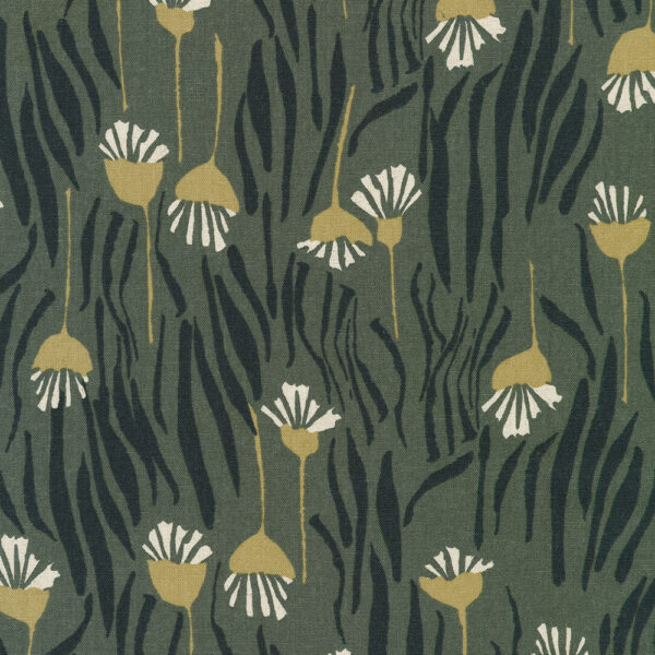 Robert Kaufman Fabrics Anna Graham Orchard Run Flowers Charcoal