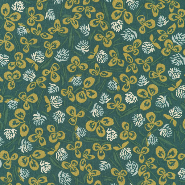 Robert Kaufman Fabrics Anna Graham Orchard Run Plants Denim