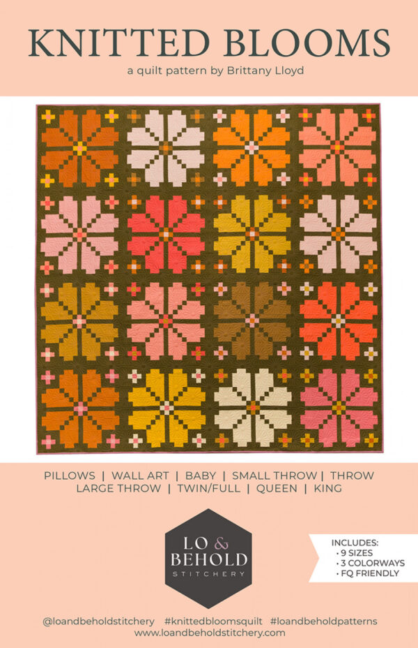 Lo & Behold Stitchery Knitted Blooms Pattern